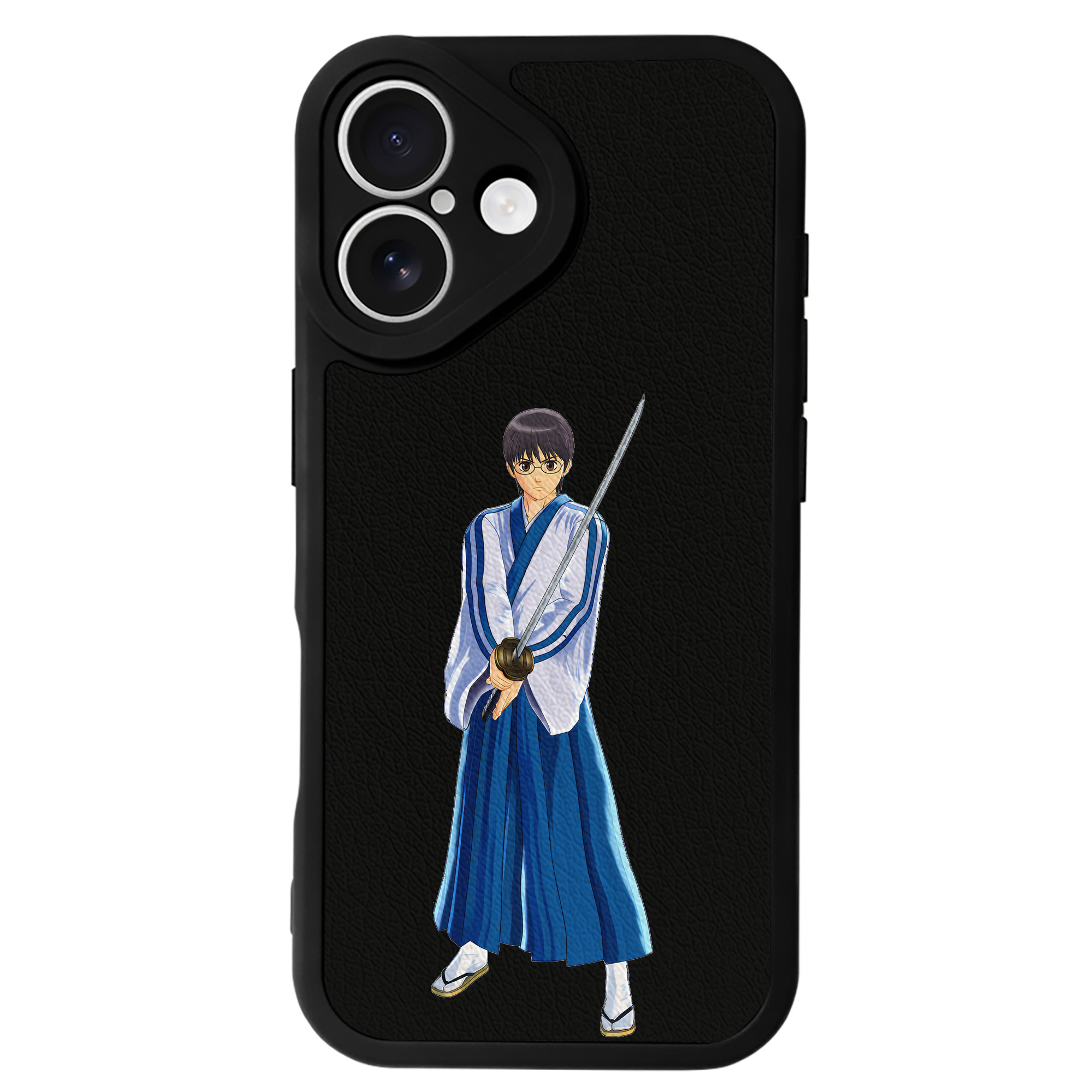 （画像用） ぎんたま 坂田銀時（さかたぎんとき） 神楽 志村新八（しむら しんぱち） GINTAMA Sakata Gintoki Kagura Shimura Shinpachi 【iPhone 16シリーズ対応】シリコンスマホケース（レザー調） 材質：シリコン